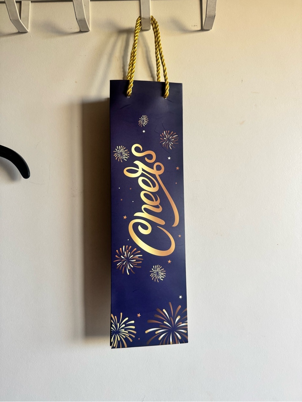 Navy and Gold 'Cheers'  Gift Bags